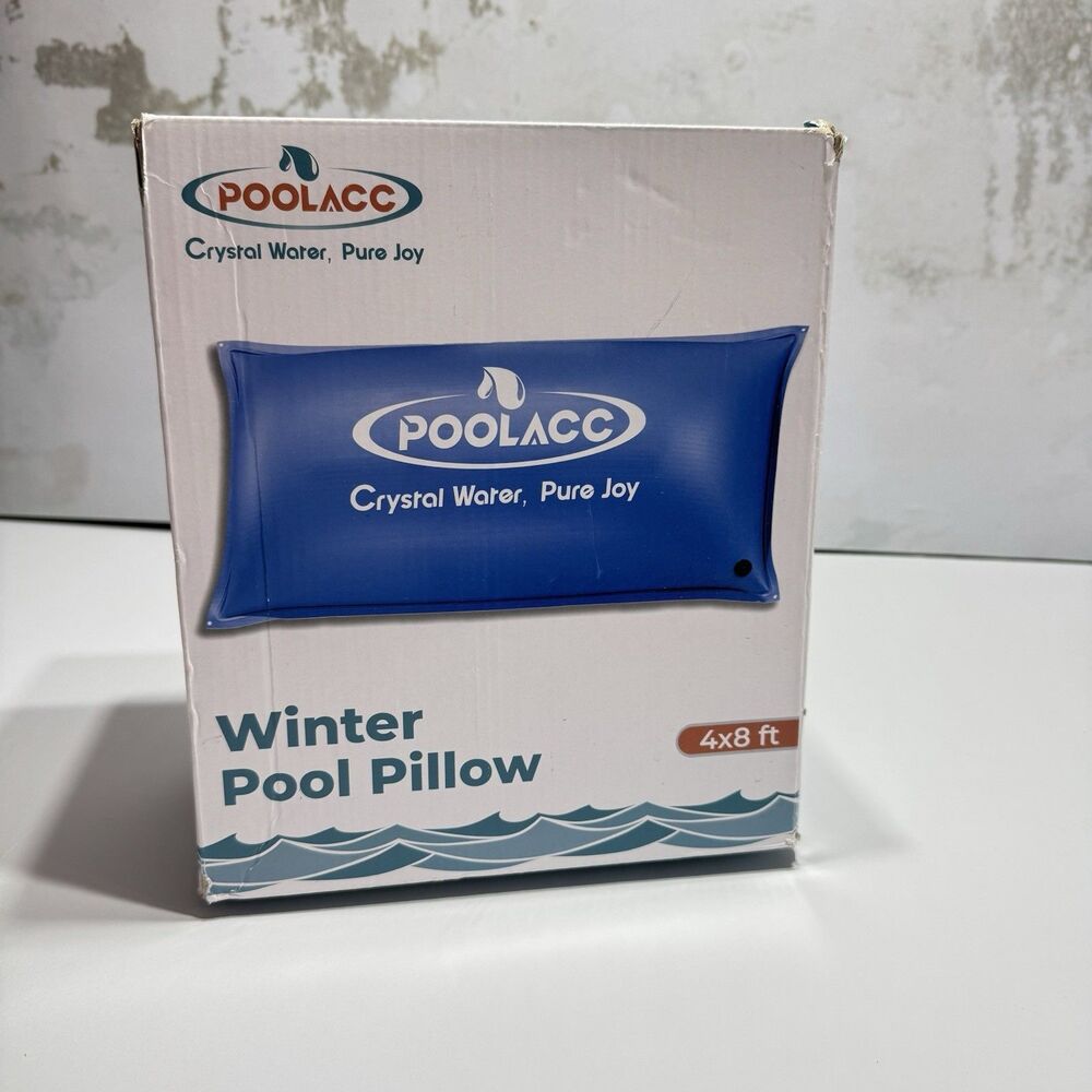 POOLACC Winter Pool Pillow 4 x 8 Ft Above Ground Pool Closing Air Cushion New